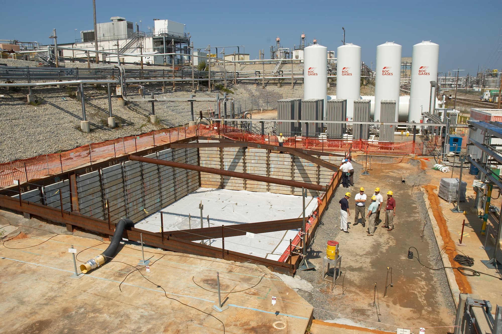 Excavation for Modular Caustic Unit at H Area High Level Waste Tank Farm.