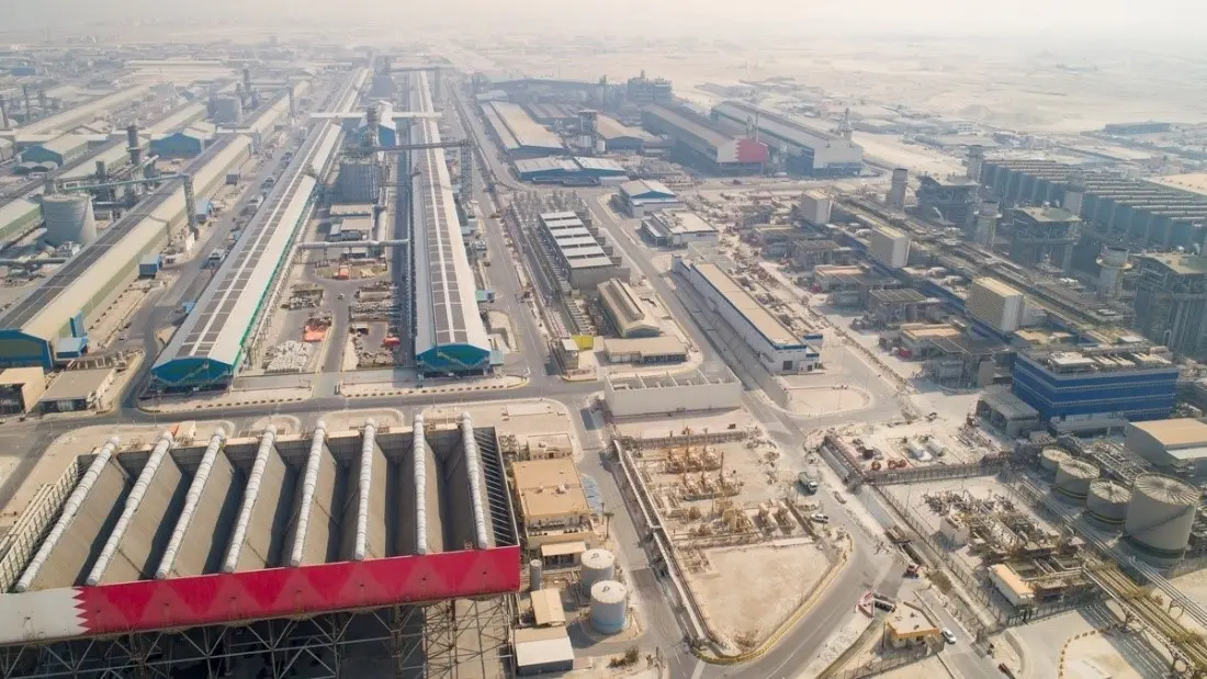 An aerial view of the Alba Line 6 Expansion project.
