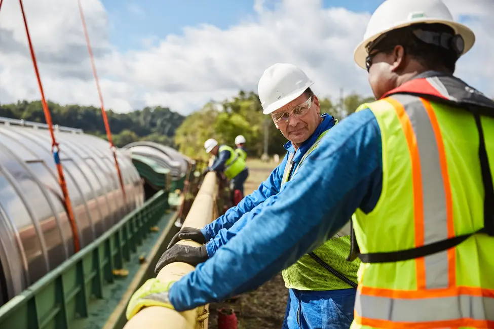 Supervision of a barge lift-off of material at lift-on lift-off (LOLO).