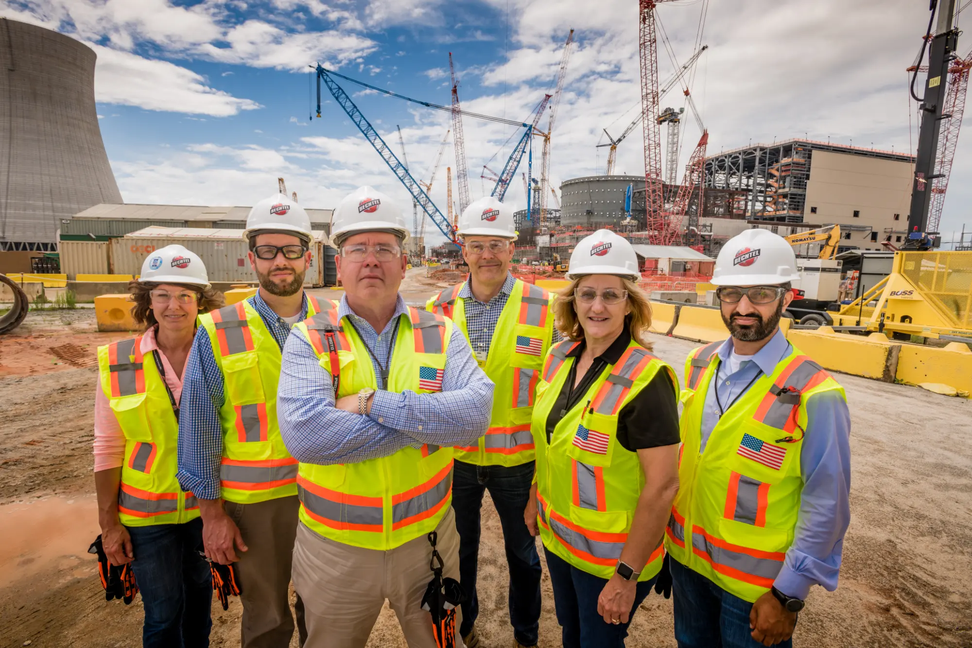 Area Managers and Project Managers at Plant Vogtle Units 3 & 4 construction site.