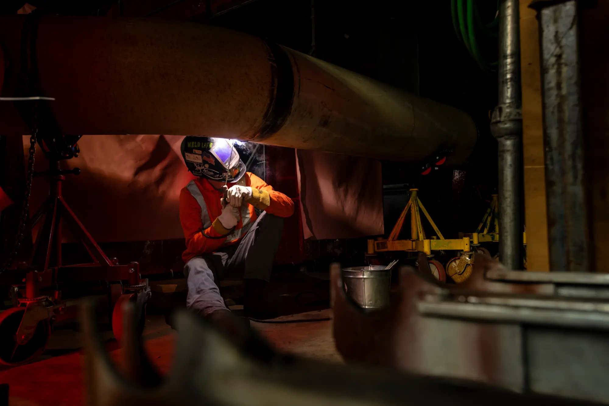 Welder at Vogtle Plant